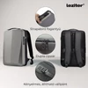 Kép 5/9 - Axen merevített Usb-s laptop hátizsák szürke