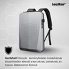 Kép 9/9 - Axen merevített Usb-s laptop hátizsák szürke
