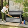 Kép 2/4 - Decocoat műanyag kerti pad/tároló 227 L viharszürke