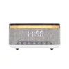 Kép 2/5 - HOME LTCR06 multimédia lejátszó és ébresztőóra, 2x5 Watt, Qi telefontöltés, Bluetooth TWS, FM rádió, LED kijelző, beépített akkumulátor