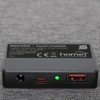 Kép 4/5 - HOME MSC20W hordozható napelemes USB töltő, összecsukható, 20Watt, USB-A + USB-C + DC kimenet, PD gyorstöltés, LED töltésjelző, felakasztható, tartozék karabinerekkel