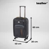 Kép 3/9 - TraveLux Light III gurulós bőrönd szett fekete