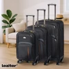 Kép 2/9 - TraveLux Light III gurulós bőrönd szett fekete