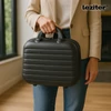 Kép 2/9 - TraveLux Max III gurulós bőrönd szett fekete