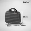 Kép 5/9 - TraveLux Max III gurulós bőrönd szett fekete