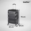 Kép 6/9 - TraveLux Max IX gurulós bőrönd szett fekete