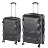 Kép 1/9 - TraveLux Max VII gurulós bőrönd szett fekete