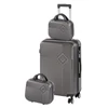 Kép 1/9 - TraveLux Pro XIII gurulós bőrönd szett szürke