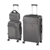 Kép 1/9 - TraveLux Pro XVI gurulós bőrönd szett szürke