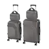 Kép 1/9 - TraveLux Pro XXII gurulós bőrönd szett szürke