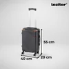 Kép 4/9 - TraveLux Urban XV gurulós bőrönd szett fekete