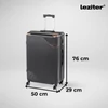 Kép 5/9 - TraveLux Urban XVII gurulós bőrönd szett fekete