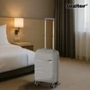 Kép 3/9 - TraveLux Voyager II gurulós bőrönd szett szürke