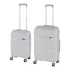 Kép 1/9 - TraveLux Voyager V gurulós bőrönd szett szürke
