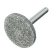 Kép 1/3 - DENZEL 32x12mm 63C csiszolókő tányér alak, fúróhoz 6mm szár