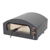 Kép 1/6 - HOME HGPZ02 elektromos pizzakemence, 2000W, max. 380 °C, IPX4 védelem, 33x33 cm sütési felület, 1,5 cm-es Cordierite pizzakő, rozsdamentes ajtó