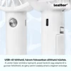 Kép 3/8 - Galar kézi hordozható usb ventilátor tartóval 4 W 1200 mAh fehér