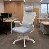 Kép 2/2 - Flexo ergonomikus irodai forgószék deréktámasszal fehér