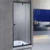 Kép 2/5 - Flexi állítható zuhanyajtó 76-91x185 cm fekete