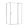 Kép 1/2 - Simple 80x120 cm nyílóajtós aszimmetrikus zuhanykabin zuhanytálca nélkül