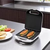 Kép 3/3 - HOME HGP4 panini szendvicssütő, 1200 W, nagy sütőfelület, tapadásmentes, jelzőfények