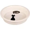 Kép 1/2 - Trixie Ceramic Bowl - kerámia tál (fehér, mintás)  macskák részére (0,25l /Ø13cm)