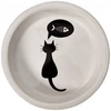 Kép 2/2 - Trixie Ceramic Bowl - kerámia tál (fehér, mintás)  macskák részére (0,25l /Ø13cm)