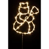 Kép 4/4 - HOME KID507BWW hóember ablakdísz, 35 db melegfehér LED, időzítő, elemes, beltéri kivitel