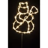Kép 1/4 - HOME KID507WW LED-es hóember ablakdísz, 35db melegfehér LED, időzítő, adapteres tápellátás, kül- és beléri kivitel