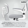 Kép 4/9 - Flexo ergonomikus irodai forgószék deréktámasszal fehér