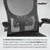 Kép 5/9 - Flexo ergonomikus irodai forgószék deréktámasszal fekete