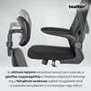 Kép 4/9 - Flexo ergonomikus irodai forgószék deréktámasszal fekete