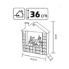 Kép 4/4 - HOME KLW24 LED-es adventi naptár, 10 db melegfehér LED, fa és műanyag, elemes tápellátás, beltéri kivitel