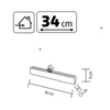 Kép 5/5 - Home KLW25 LED-es adventi naptár, 7db LED világítás, fa alapanyag, elemes tápellátás, beltéri kivitel