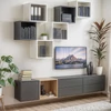 Kép 5/8 - Boxie 2 fiókos fali szekrény 40x80x37 cm sonoma tölgy
