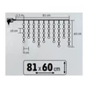 Kép 4/4 - HOME KAF50DLEDWW DOT LED-es fényfüggöny, 50db melegfehér DOT LED, 81cm, állófényű, adapteres tápellátás, beltéri kivitel