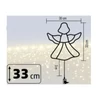 Kép 5/5 - HOME KID501WW angyal ablakdísz, 35 db melegfehér LED, időzítő, kül- és beltéri kivitel