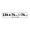 Kép 6/6 - HOME TRN 01 elemes kisvasút, 1 mozdony és 3 vagon, vízgőzt képez, piros LED világítás, hanghatás, 47 cm-es pálya