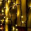 Kép 1/2 - Home KSF 204/WW LED-es fényfüggöny, 2x2 m / 204 db melegfehér LED, állófényű, fekete vezeték, sorolható, kül- és beltéri kivitel