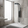 Kép 2/2 - Aquajet hidromasszázs zuhanypanel fekete