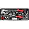 Kép 1/3 - YATO Csőperemező készlet 10 részes 3/8"-1 1/8"