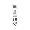 Kép 3/3 - YATO Menetfésű 28 lapos Whitworth 4-62 mm 55°