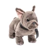Kép 1/3 - Plüss Francia  Bulldog   kutyus porázzal    27cm  szürke-barna
