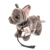 Kép 3/3 - Plüss Francia  Bulldog   kutyus porázzal    27cm  szürke-barna