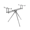 Kép 1/4 - Tripod Delphin TPX3 Silver