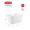 Kép 2/5 - CURVER "INFINITY" RUHÁSKOSÁR 39 L - Fehér