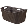Kép 1/2 - CURVER "MY STYLE" RATTAN RUHÁSKOSÁR 47L - Sötétbarna