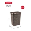 Kép 4/4 - CURVER "STYLE" RATTAN HATÁSÚ SZENNYESTARTÓ 60L - Sötétbarna