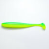 Kép 1/4 - HiKi-Easy Shiner gumihal 50/70 mm - 10 darab/csomag méret: 76 mm súly: 2.2 g Zöld-Sárga