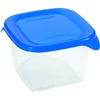 Kép 1/4 - CURVER "FRESH&GO" SZÖGLETES ÉTELTARTÓ 1.2L - Transzparens/kék